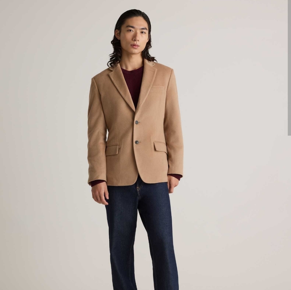 Quince 100% Mongolian Cashmere Mens Blazer Sz S And L NWT